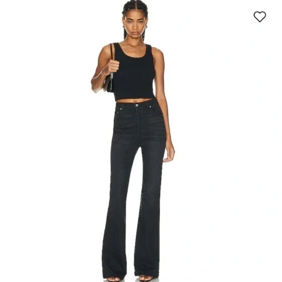 NEW GRLFRND Rayssa High Rise Super Flare Jeans Size 31 - Picture 1 of 13